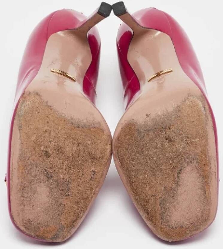 Gucci Vintage Pre-owned Leather heels Purple Dames