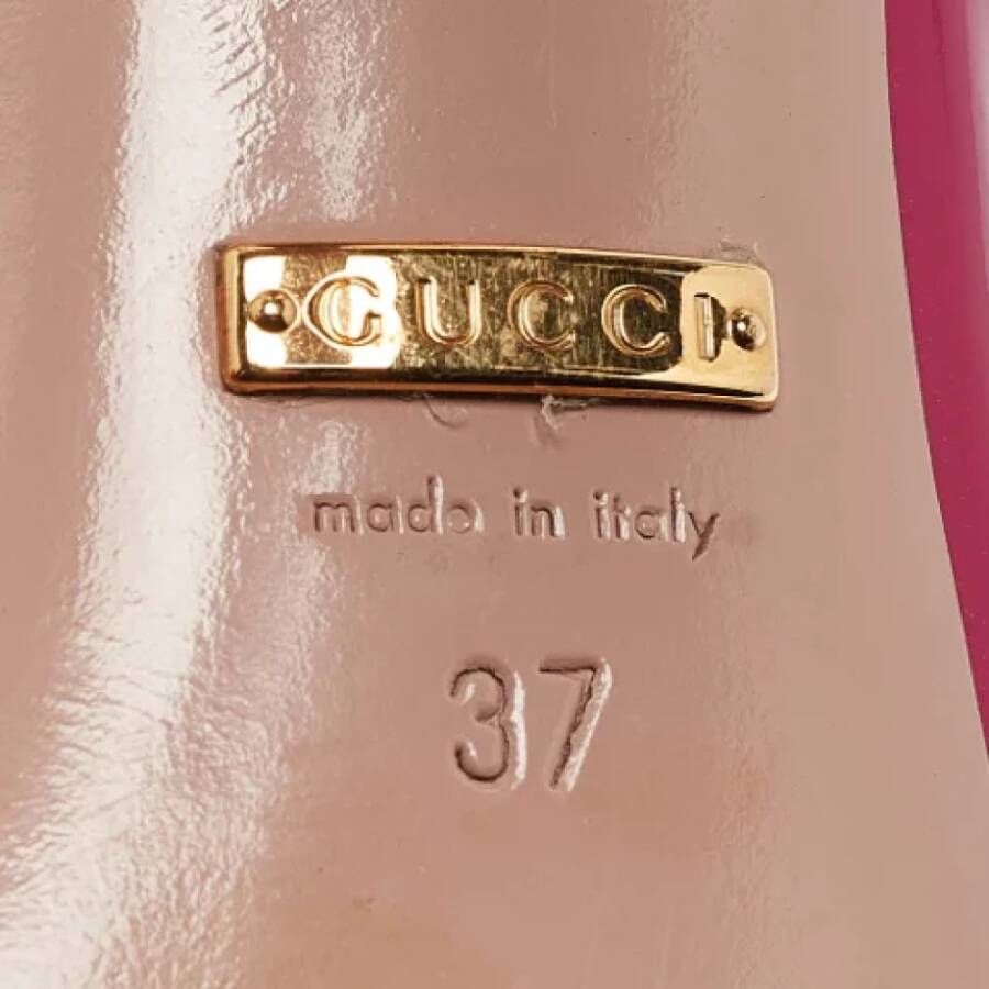 Gucci Vintage Pre-owned Leather heels Purple Dames