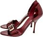 Gucci Vintage Pre-owned Leather heels Red Dames - Thumbnail 3