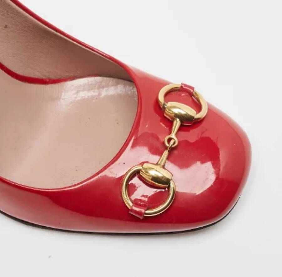 Gucci Vintage Pre-owned Leather heels Red Dames