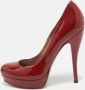 Gucci Vintage Pre-owned Leather heels Red Dames - Thumbnail 2