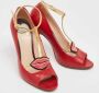 Gucci Vintage Pre-owned Leather heels Red Dames - Thumbnail 4