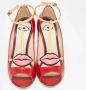 Gucci Vintage Pre-owned Leather heels Red Dames - Thumbnail 3