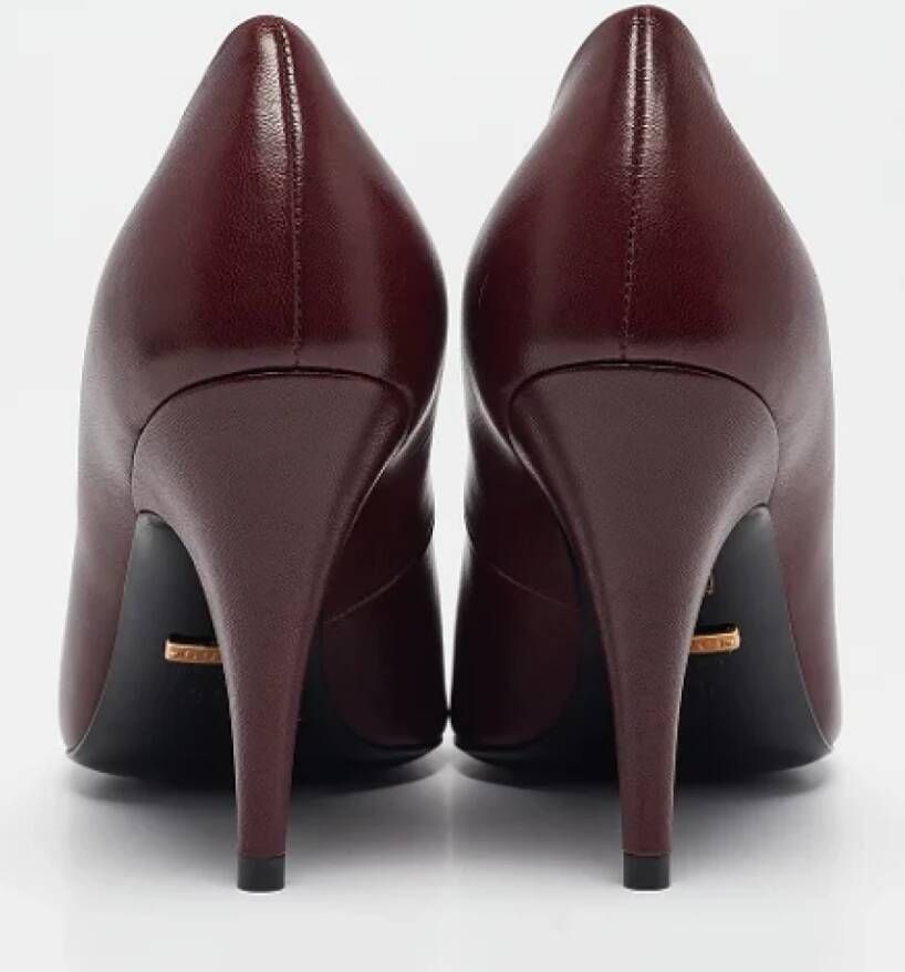Gucci Vintage Pre-owned Leather heels Red Dames