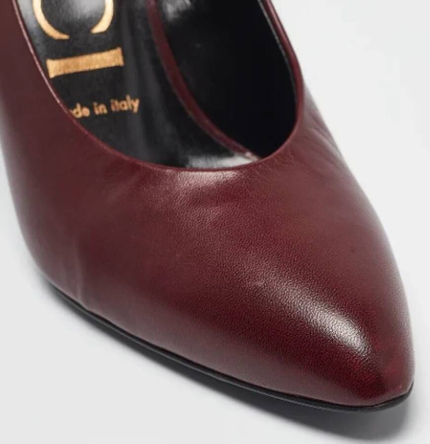Gucci Vintage Pre-owned Leather heels Red Dames