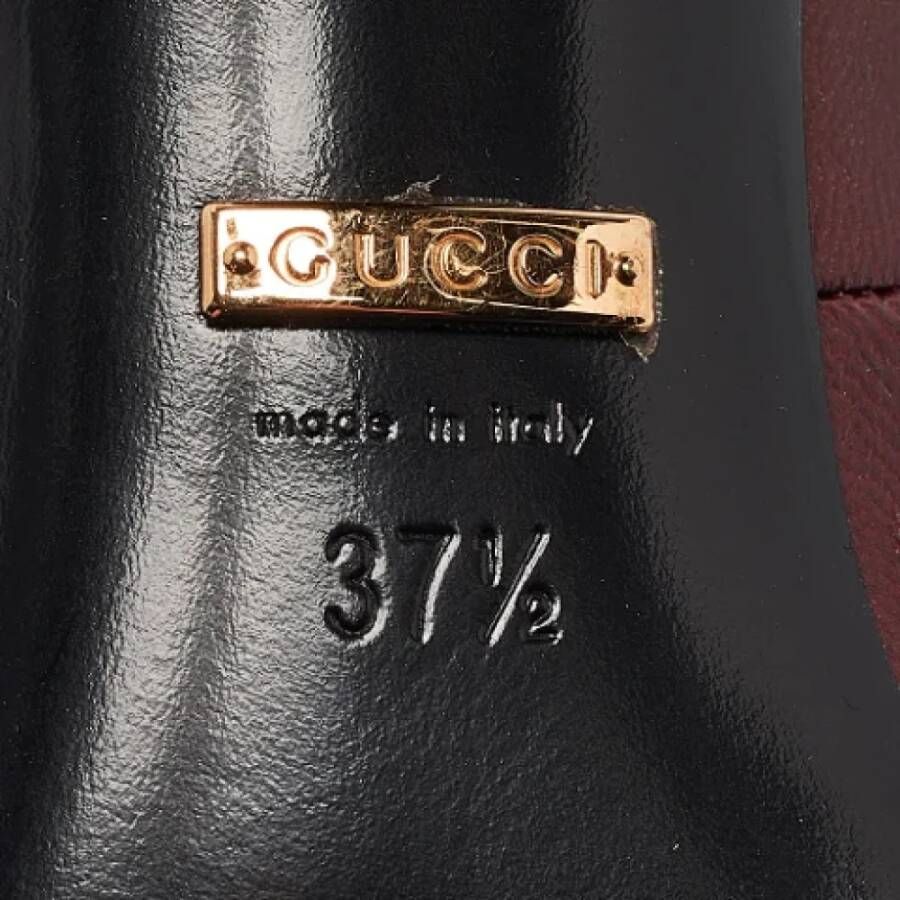 Gucci Vintage Pre-owned Leather heels Red Dames