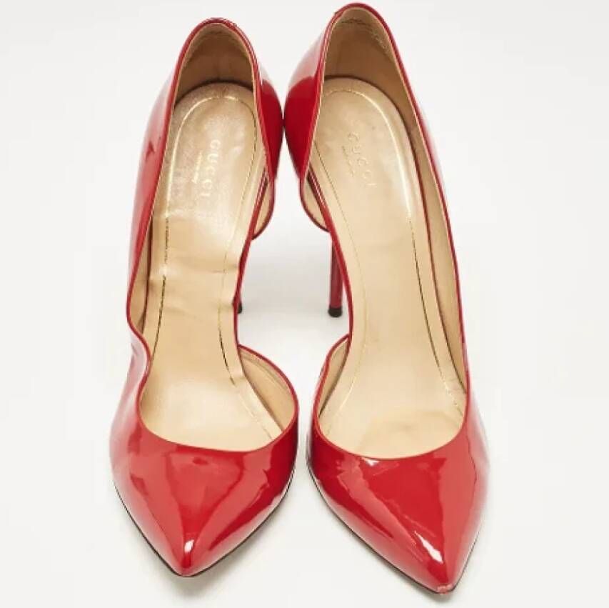 Gucci Vintage Pre-owned Leather heels Red Dames