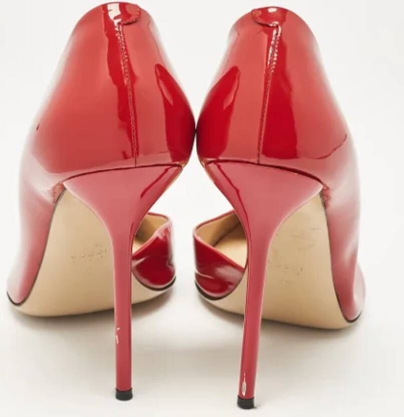 Gucci Vintage Pre-owned Leather heels Red Dames