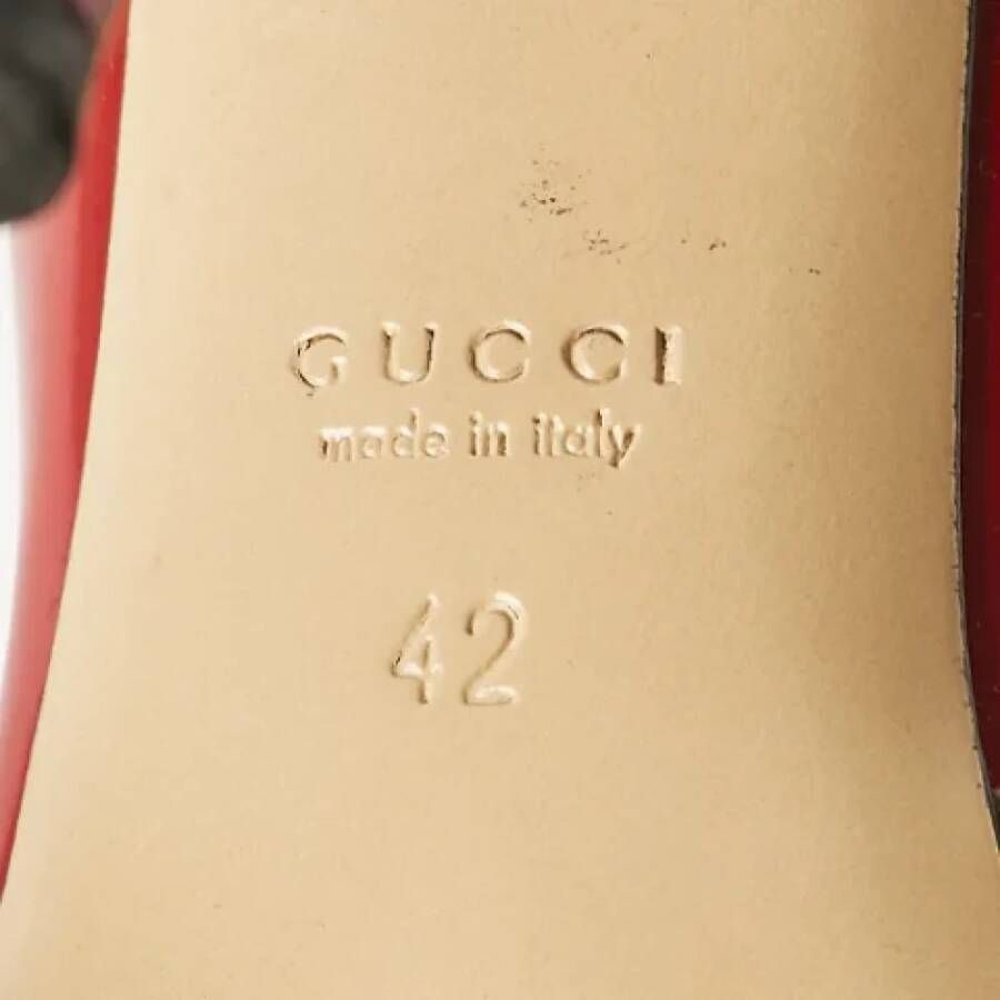 Gucci Vintage Pre-owned Leather heels Red Dames