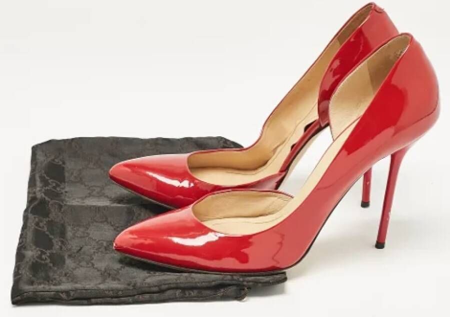 Gucci Vintage Pre-owned Leather heels Red Dames