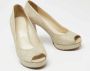 Gucci Vintage Pre-owned Leather heels White Dames - Thumbnail 4