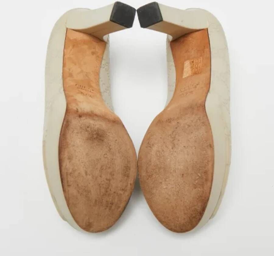 Gucci Vintage Pre-owned Leather heels White Dames