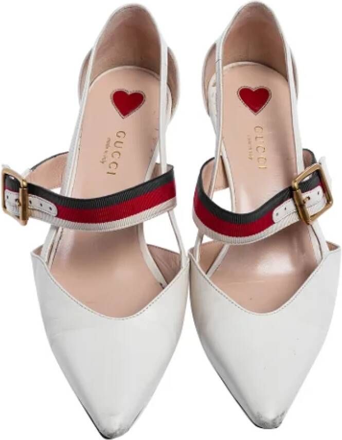 Gucci Vintage Pre-owned Leather heels White Dames