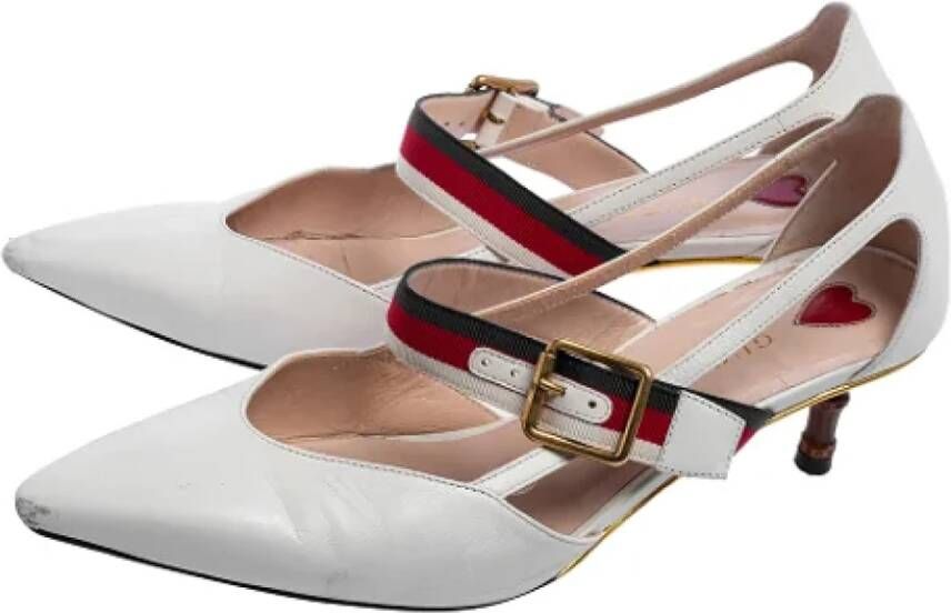 Gucci Vintage Pre-owned Leather heels White Dames