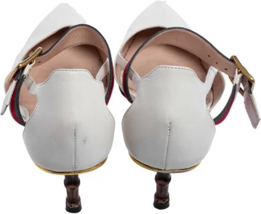 Gucci Vintage Pre-owned Leather heels White Dames