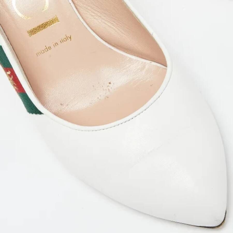 Gucci Vintage Pre-owned Leather heels White Dames