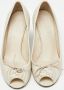 Gucci Vintage Pre-owned Leather heels White Dames - Thumbnail 3