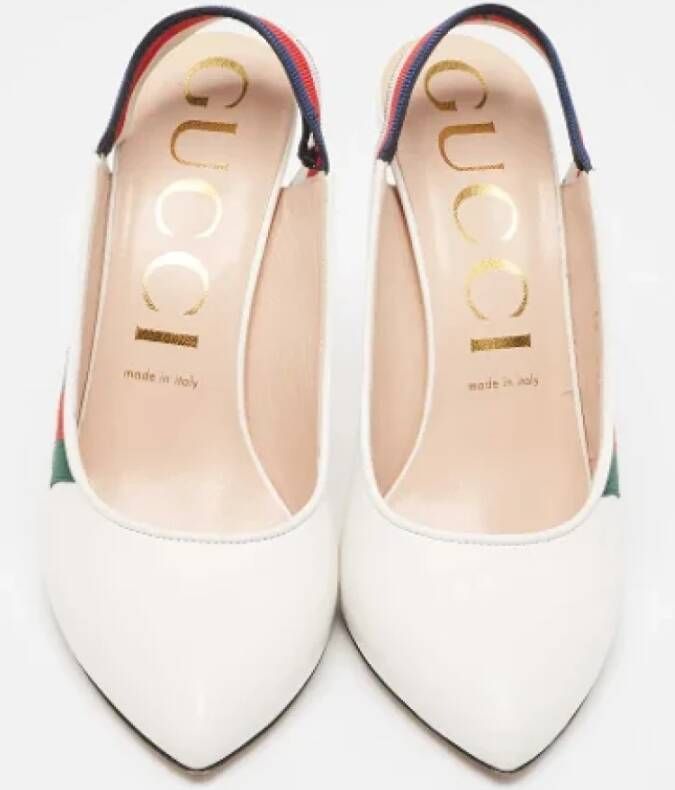 Gucci Vintage Pre-owned Leather heels White Dames