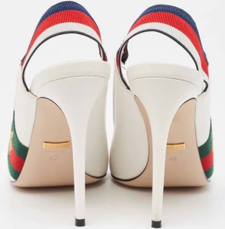 Gucci Vintage Pre-owned Leather heels White Dames
