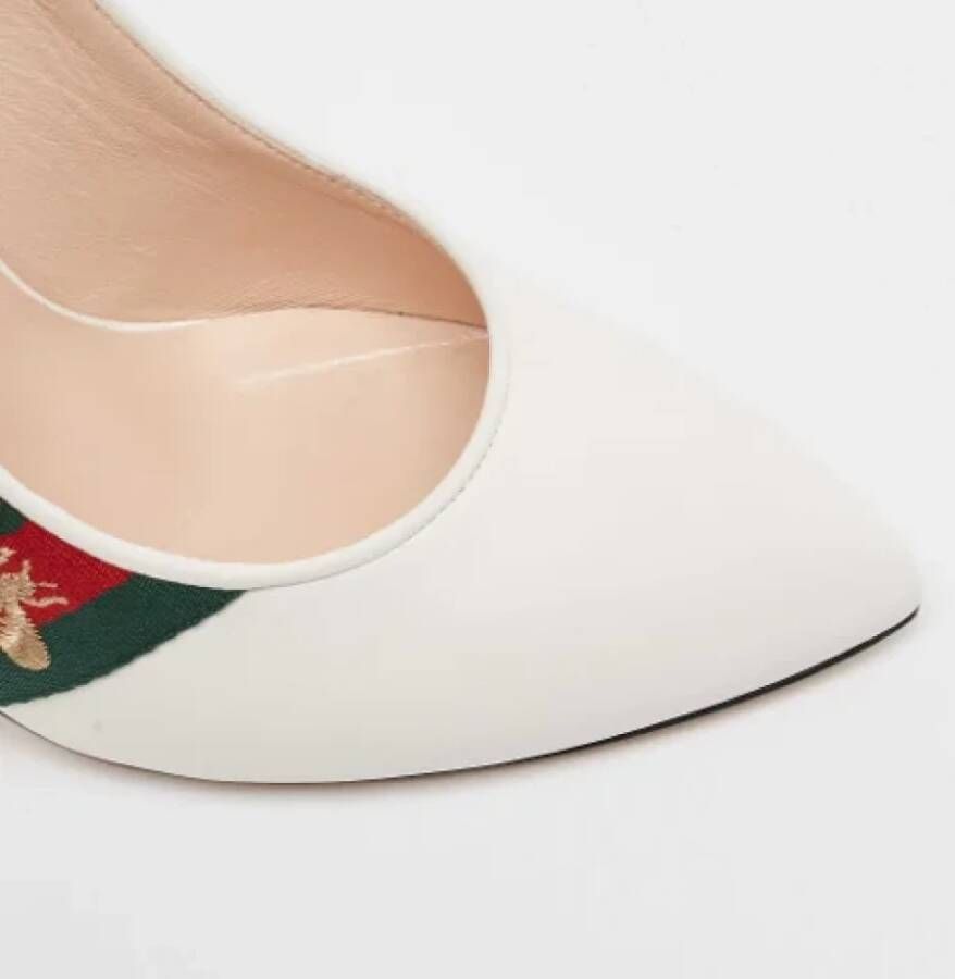 Gucci Vintage Pre-owned Leather heels White Dames