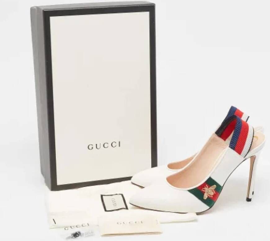 Gucci Vintage Pre-owned Leather heels White Dames