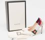 Gucci Vintage Pre-owned Leather heels White Dames - Thumbnail 9