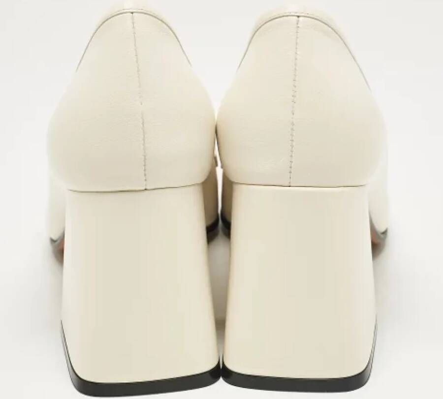 Gucci Vintage Pre-owned Leather heels White Dames
