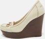 Gucci Vintage Pre-owned Leather heels White Dames - Thumbnail 2