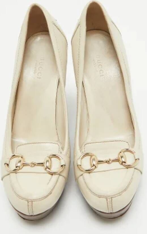 Gucci Vintage Pre-owned Leather heels White Dames