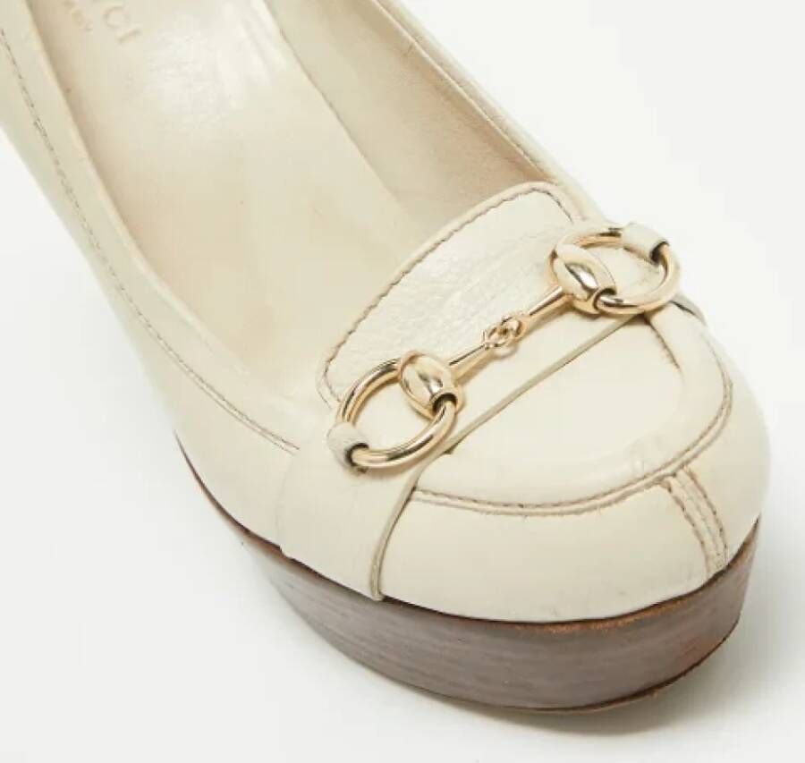Gucci Vintage Pre-owned Leather heels White Dames