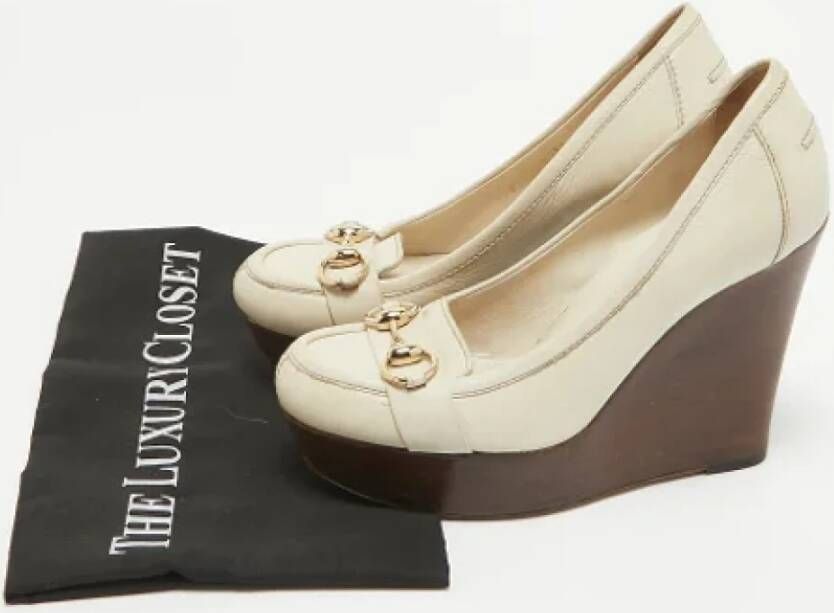Gucci Vintage Pre-owned Leather heels White Dames