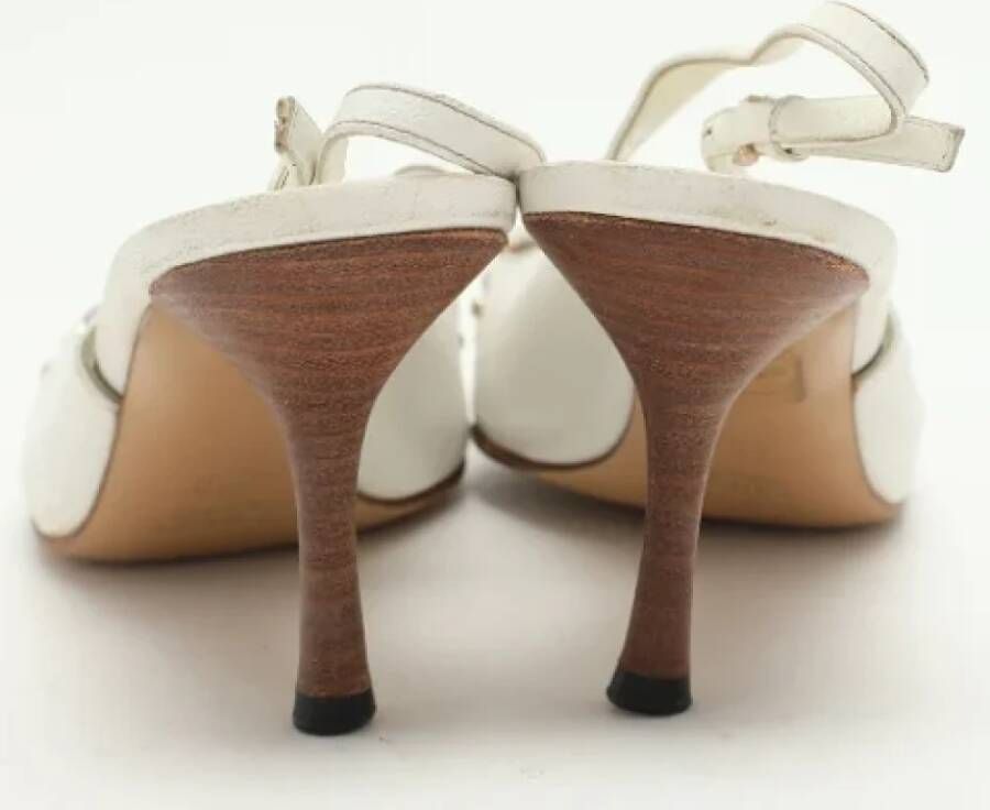 Gucci Vintage Pre-owned Leather heels White Dames