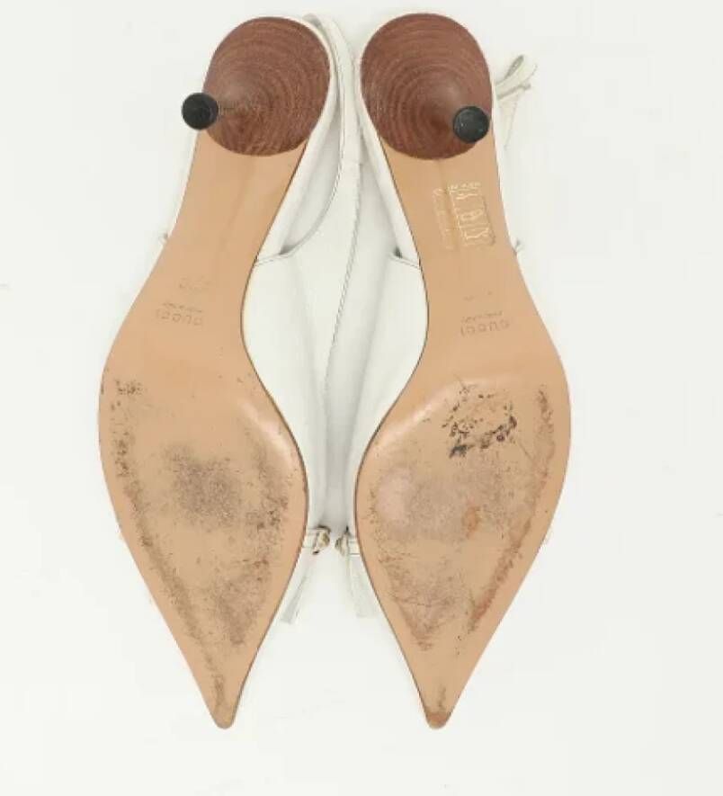 Gucci Vintage Pre-owned Leather heels White Dames