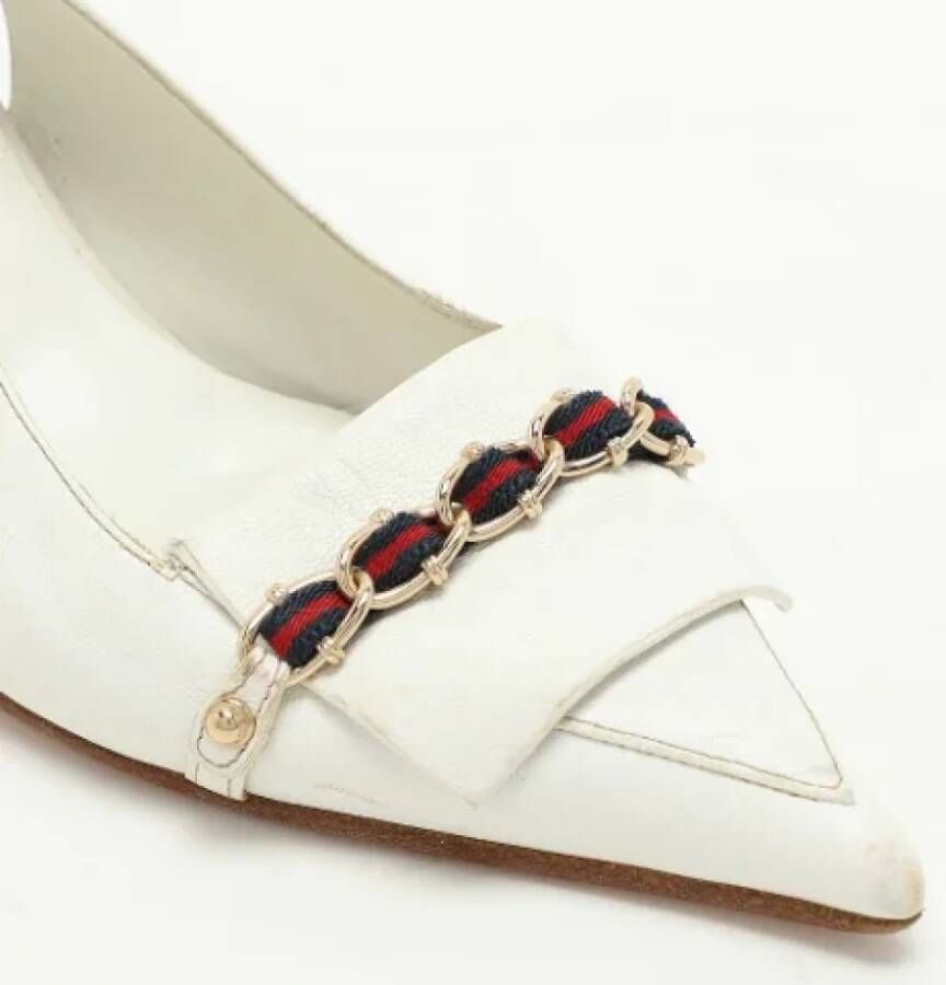 Gucci Vintage Pre-owned Leather heels White Dames