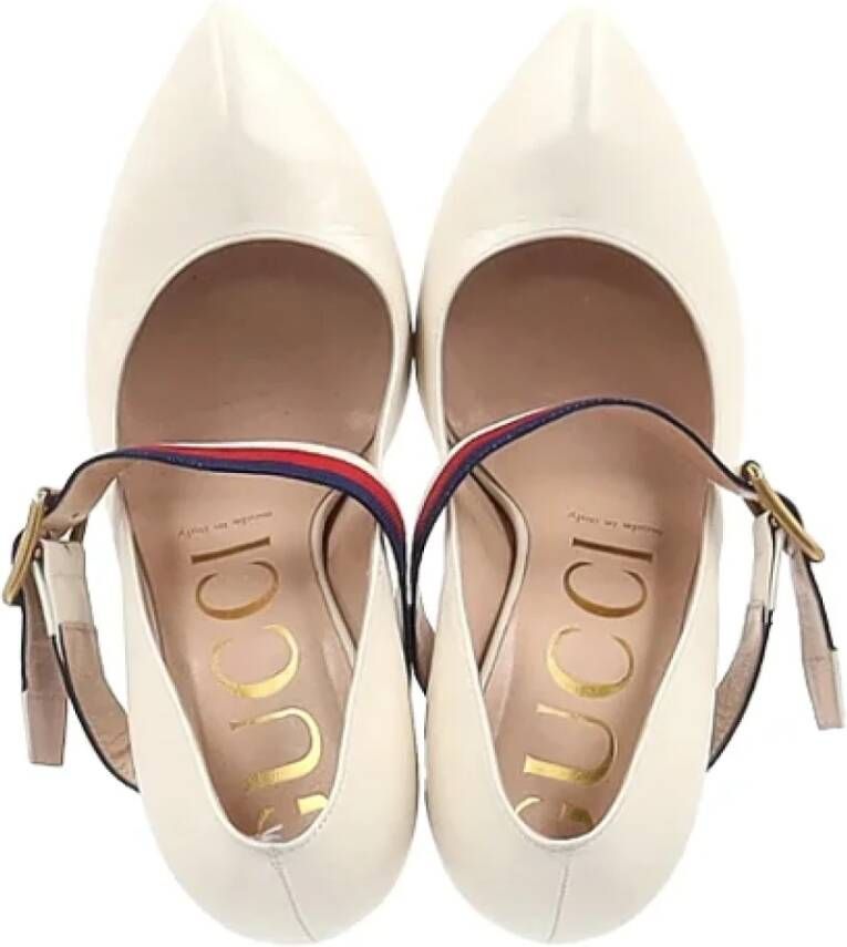 Gucci Vintage Pre-owned Leather heels White Dames