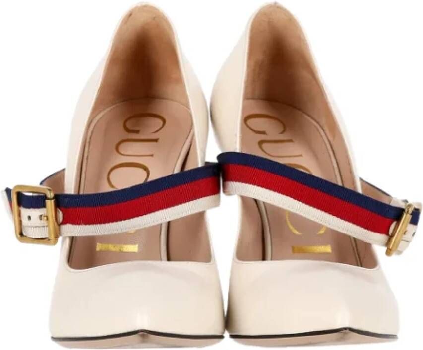 Gucci Vintage Pre-owned Leather heels White Dames
