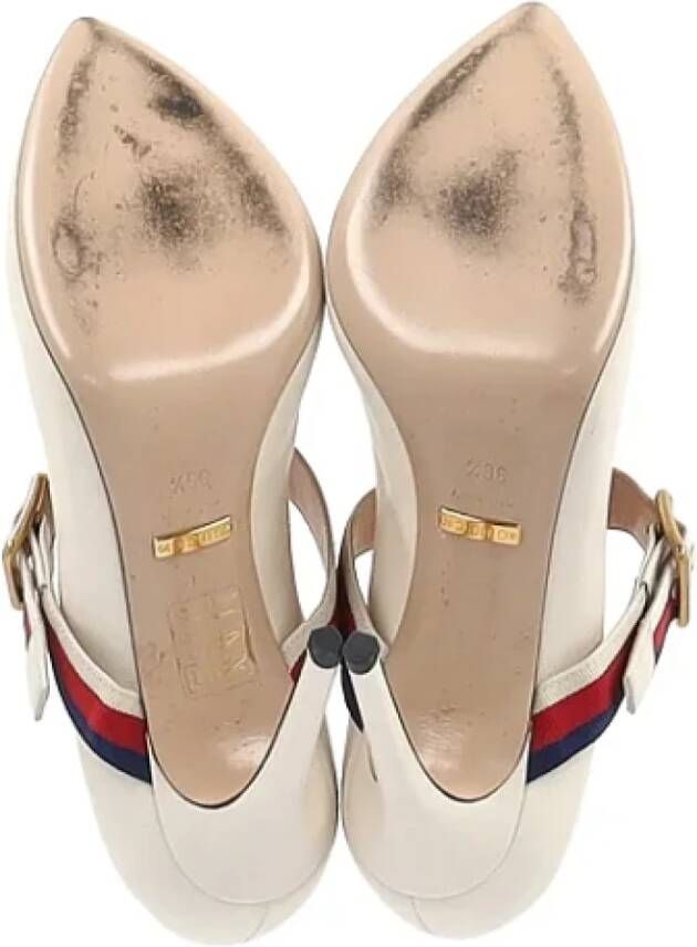 Gucci Vintage Pre-owned Leather heels White Dames