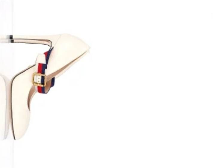 Gucci Vintage Pre-owned Leather heels White Dames