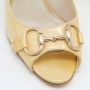 Gucci Vintage Pre-owned Leather heels Yellow Dames - Thumbnail 7