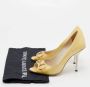 Gucci Vintage Pre-owned Leather heels Yellow Dames - Thumbnail 9