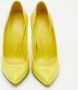 Gucci Vintage Pre-owned Leather heels Yellow Dames - Thumbnail 3