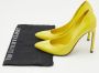 Gucci Vintage Pre-owned Leather heels Yellow Dames - Thumbnail 9
