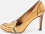 Gucci Vintage Pre-owned Leather heels Yellow Dames - Thumbnail 2