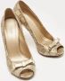 Gucci Vintage Pre-owned Leather heels Yellow Dames - Thumbnail 4