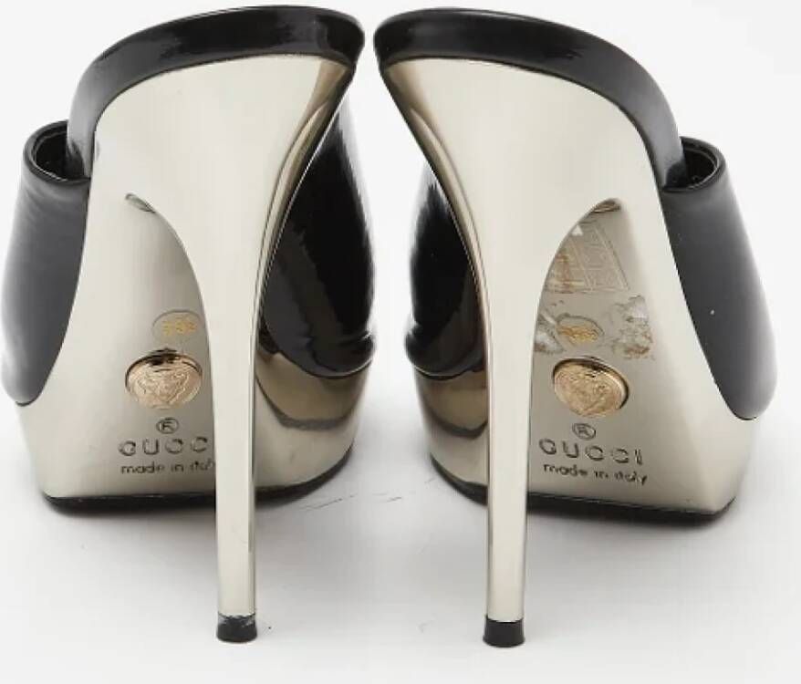 Gucci Vintage Pre-owned Leather mules Black Dames