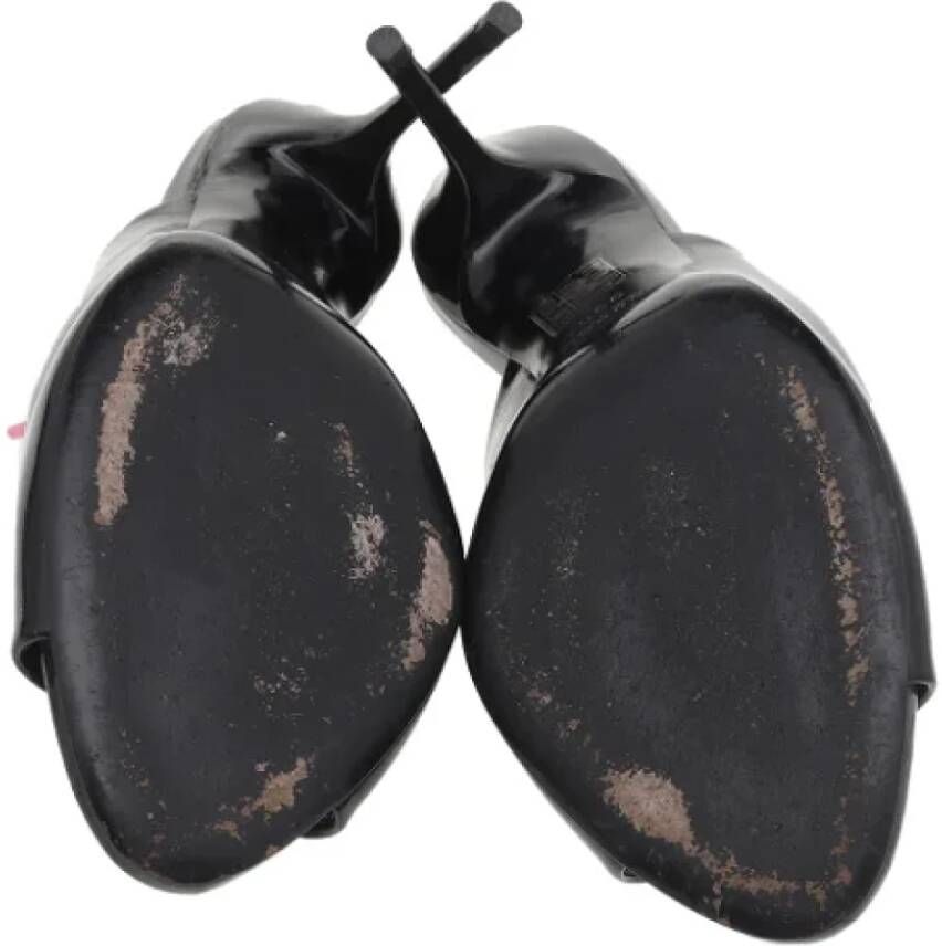 Gucci Vintage Pre-owned Leather mules Black Dames