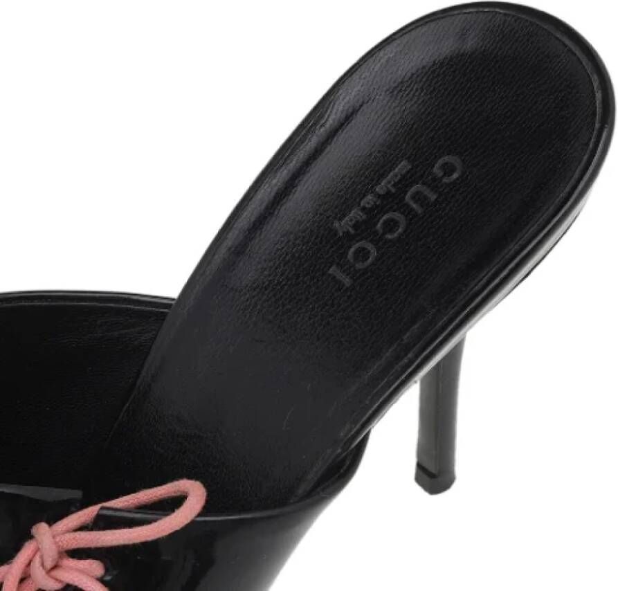 Gucci Vintage Pre-owned Leather mules Black Dames