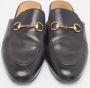 Gucci Vintage Pre-owned Leather mules Black Dames - Thumbnail 3