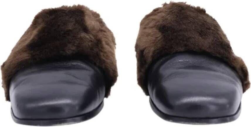 Gucci Vintage Pre-owned Leather mules Black Dames