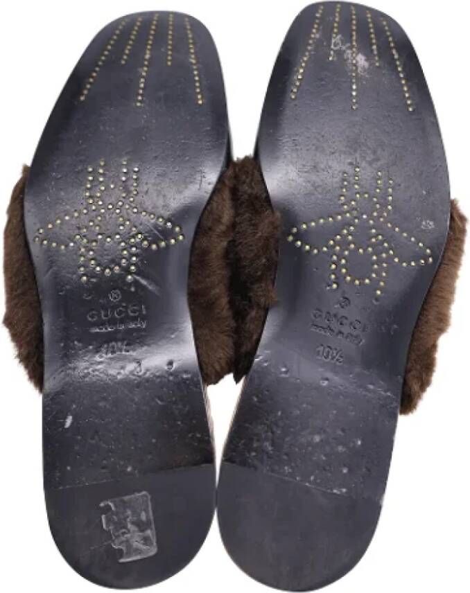 Gucci Vintage Pre-owned Leather mules Black Dames